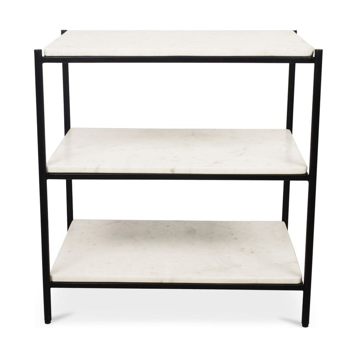 Trine Nightstand White Marble by Moe's Home Collection