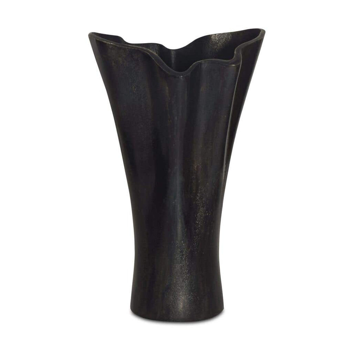 Yeri Cast Aluminum Vase Black by Moe's Home Collection