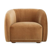 Faye Accent Chair Tan Faux Mohair by Moe's Home Collection