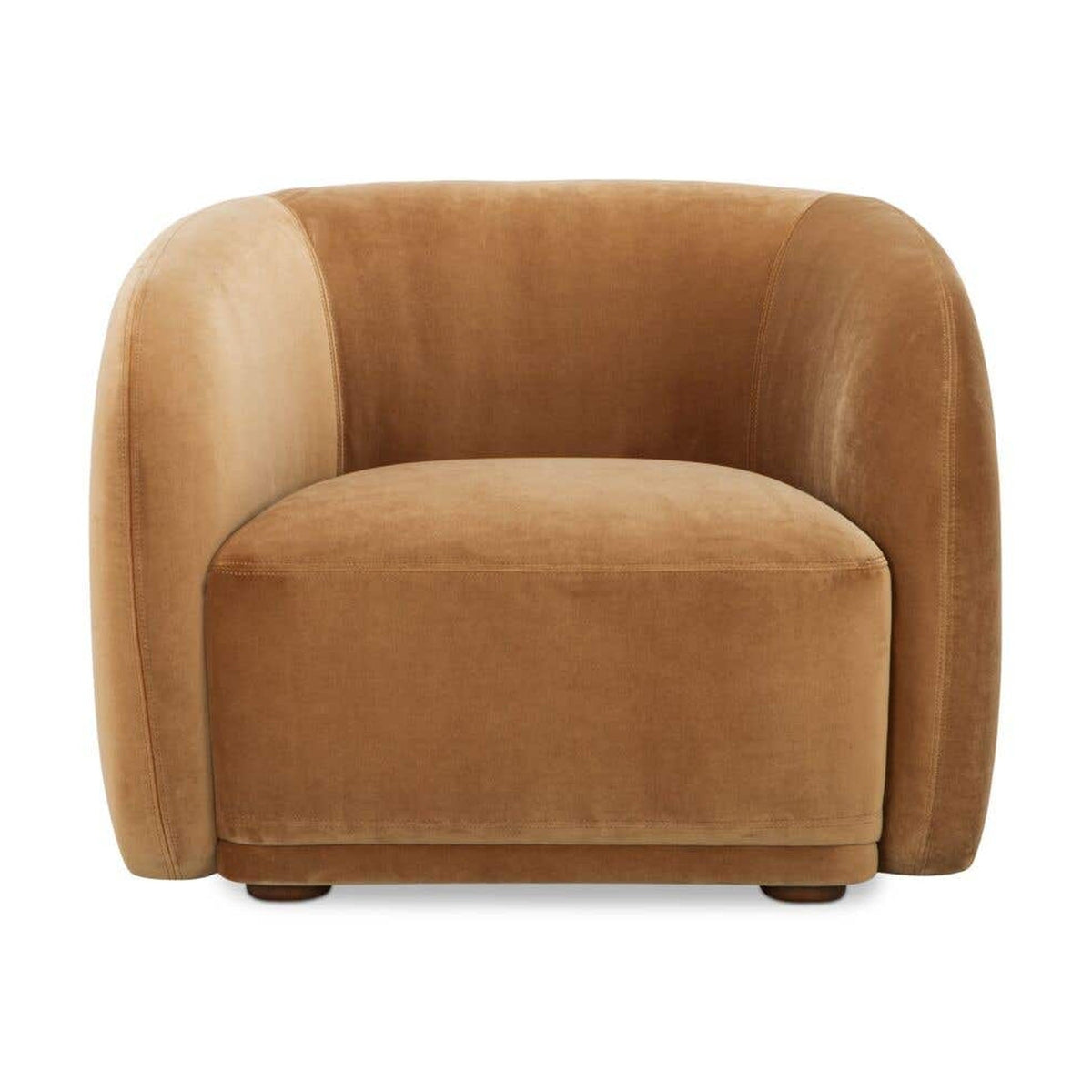 Faye Accent Chair Tan Faux Mohair by Moe's Home Collection