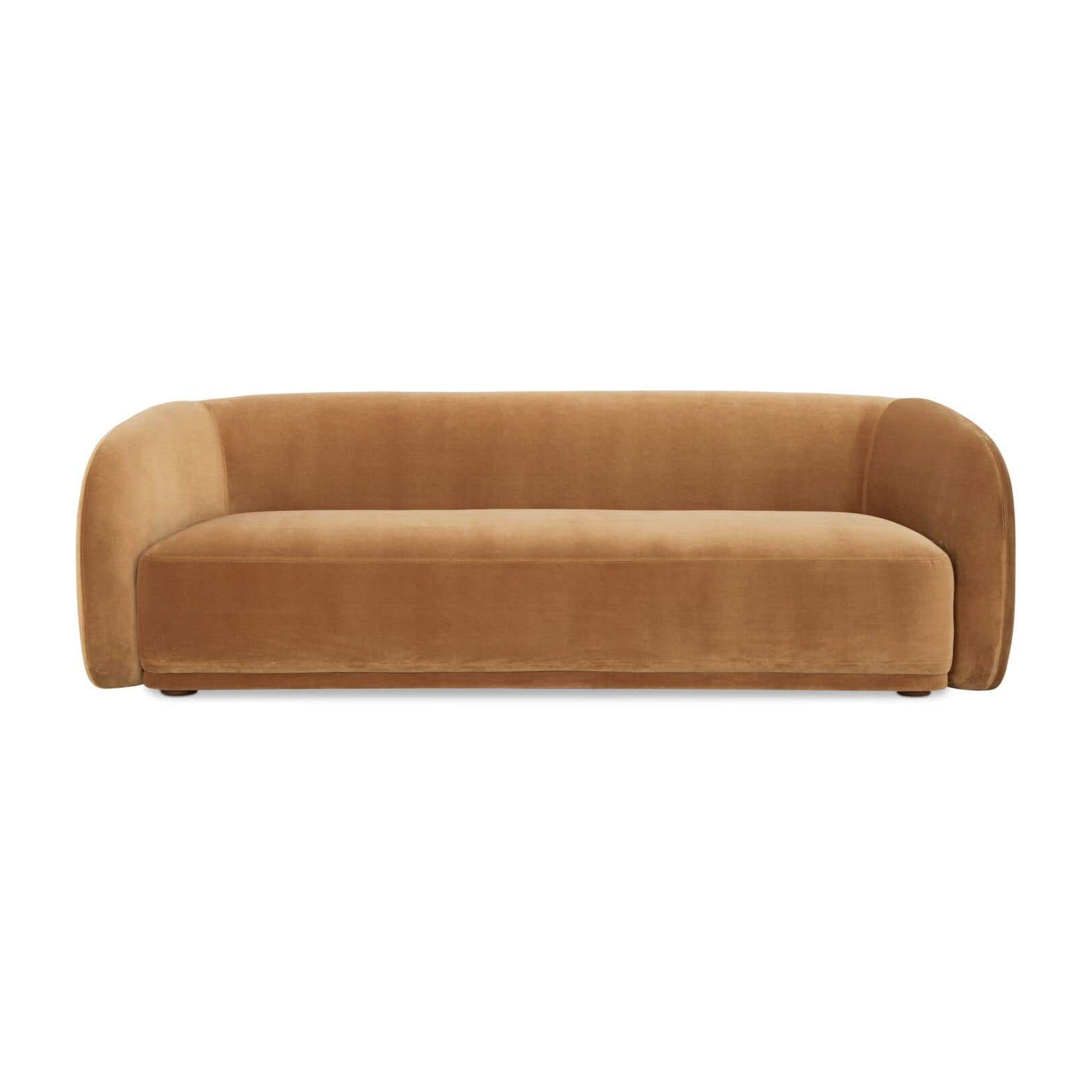 Faye Sofa Tan Faux Mohair by Moe's Home Collection