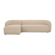 Faye Left Sectional Beige Boucle by Moe's Home Collection