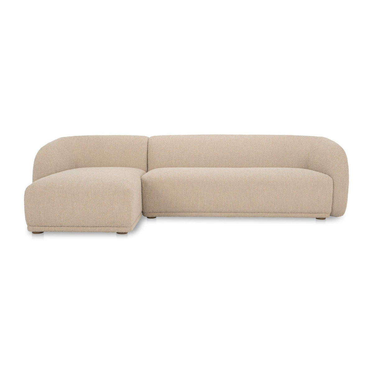 Faye Left Sectional Beige Boucle by Moe's Home Collection