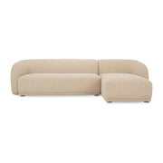 Faye Right Sectional Beige Boucle by Moe's Home Collection