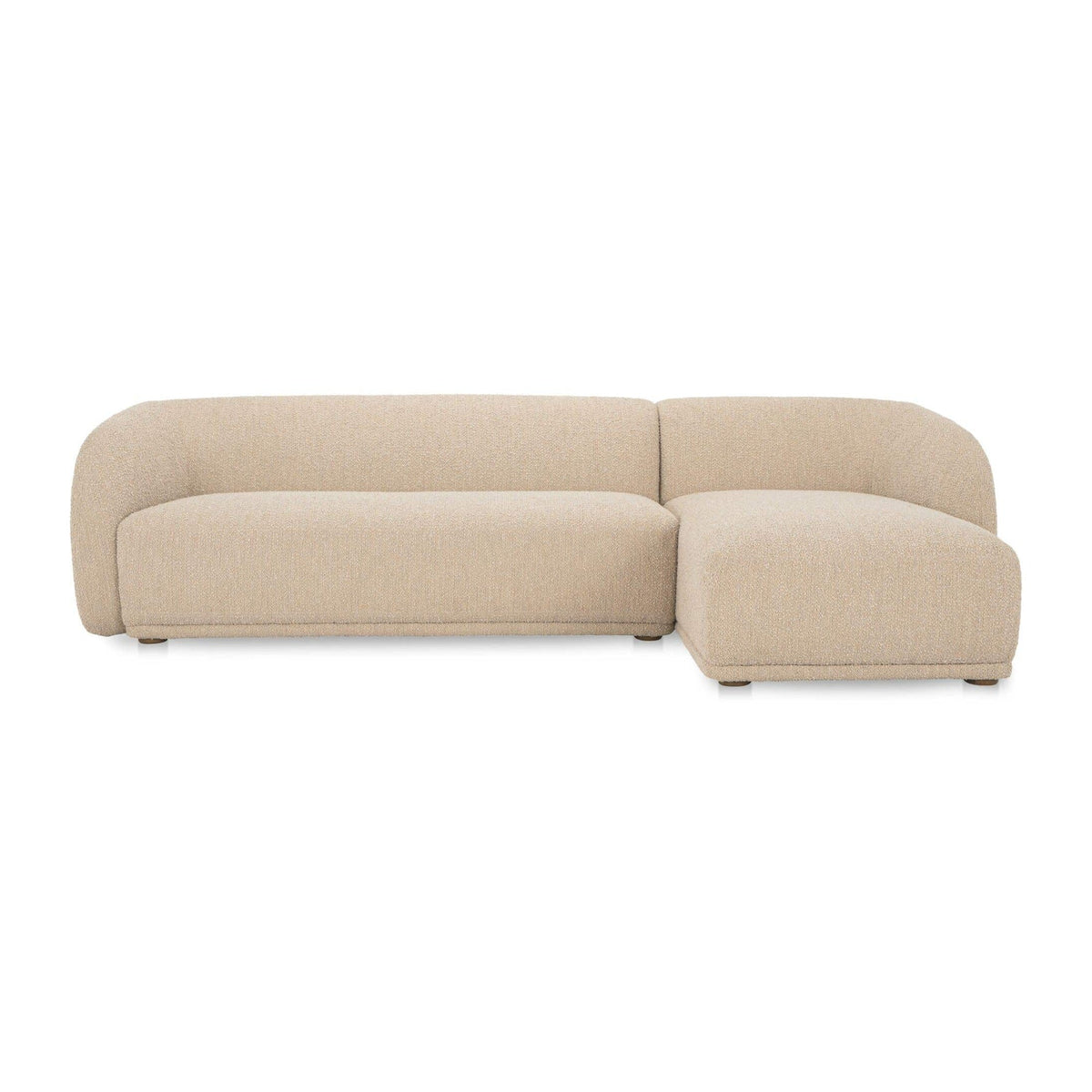 Faye Right Sectional Beige Boucle by Moe's Home Collection