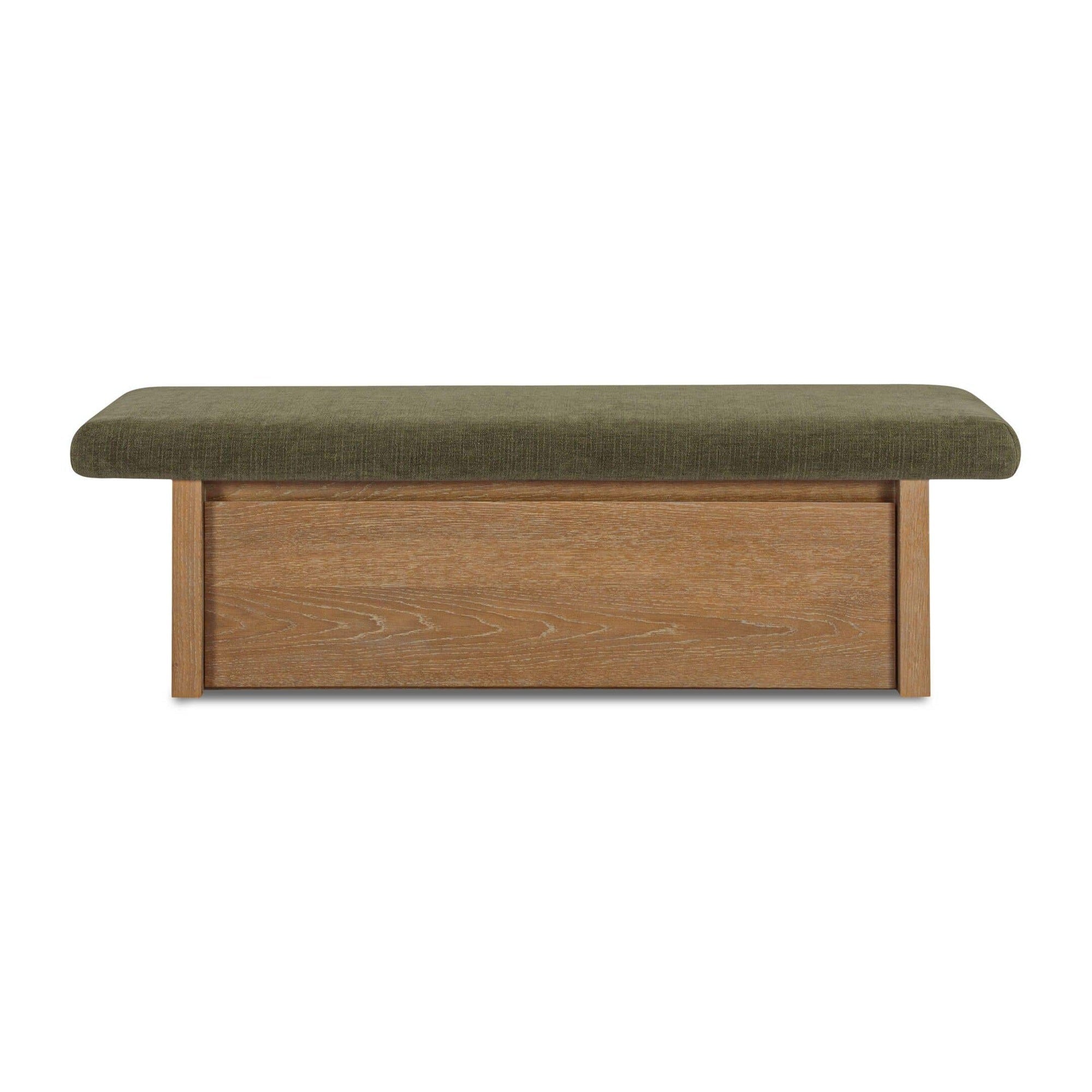 Gemma Storage Bench Dark Green by Moe's Home Collection