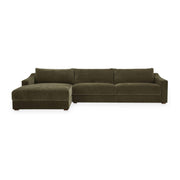 Farrow Sectional Cedar Green Left by Moe's Home Collection