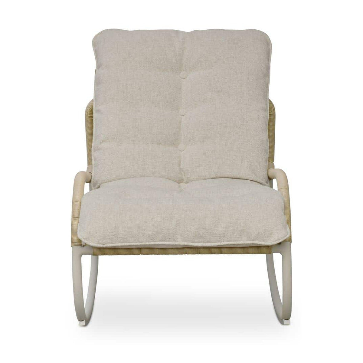 Lyra Outdoor Rocking Chair Beige by Moe's Home Collection