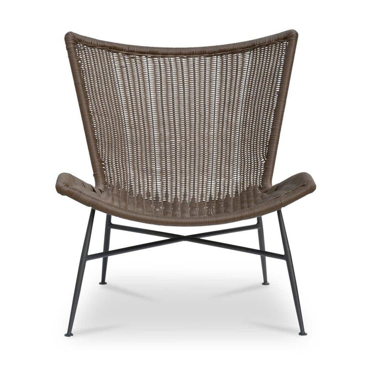 Paige Outdoor Accent Chair Brown by Moe's Home Collection