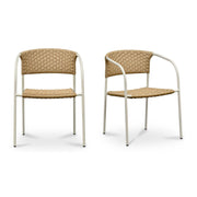 Zola Outdoor Dining Chair Natural-Set Of Two by Moe's Home Collection