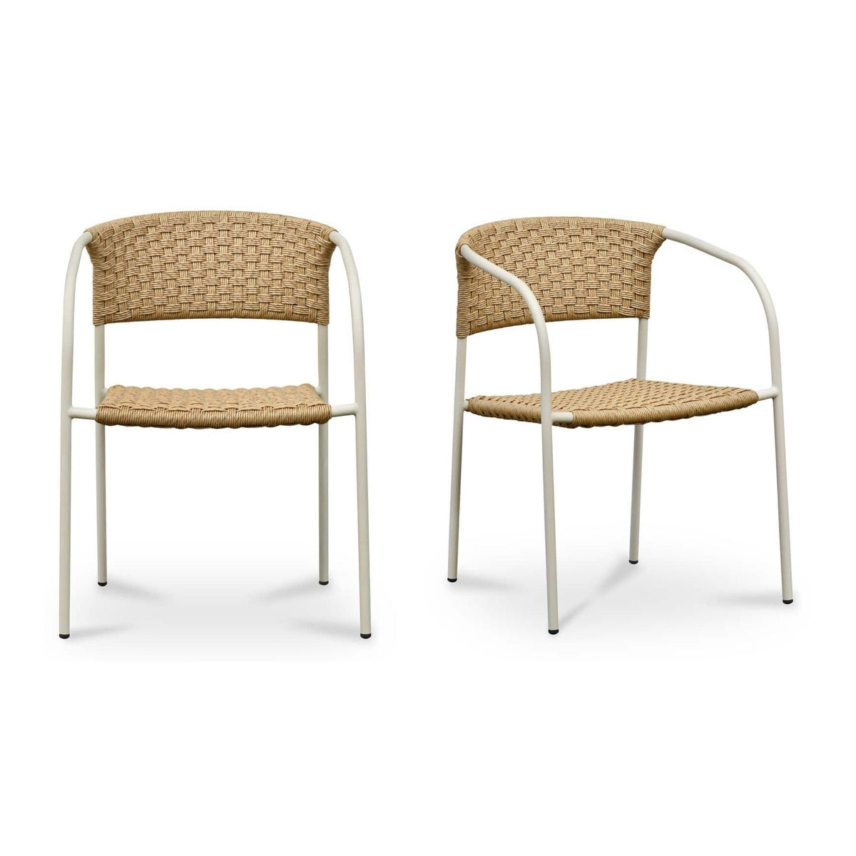 Zola Outdoor Dining Chair Natural-Set Of Two by Moe's Home Collection