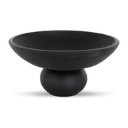 Asha Decorative Bowl Black Terracotta by Moe's Home Collection