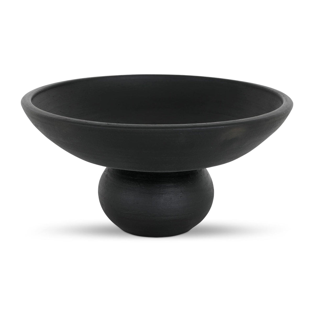 Asha Decorative Bowl Black Terracotta by Moe's Home Collection