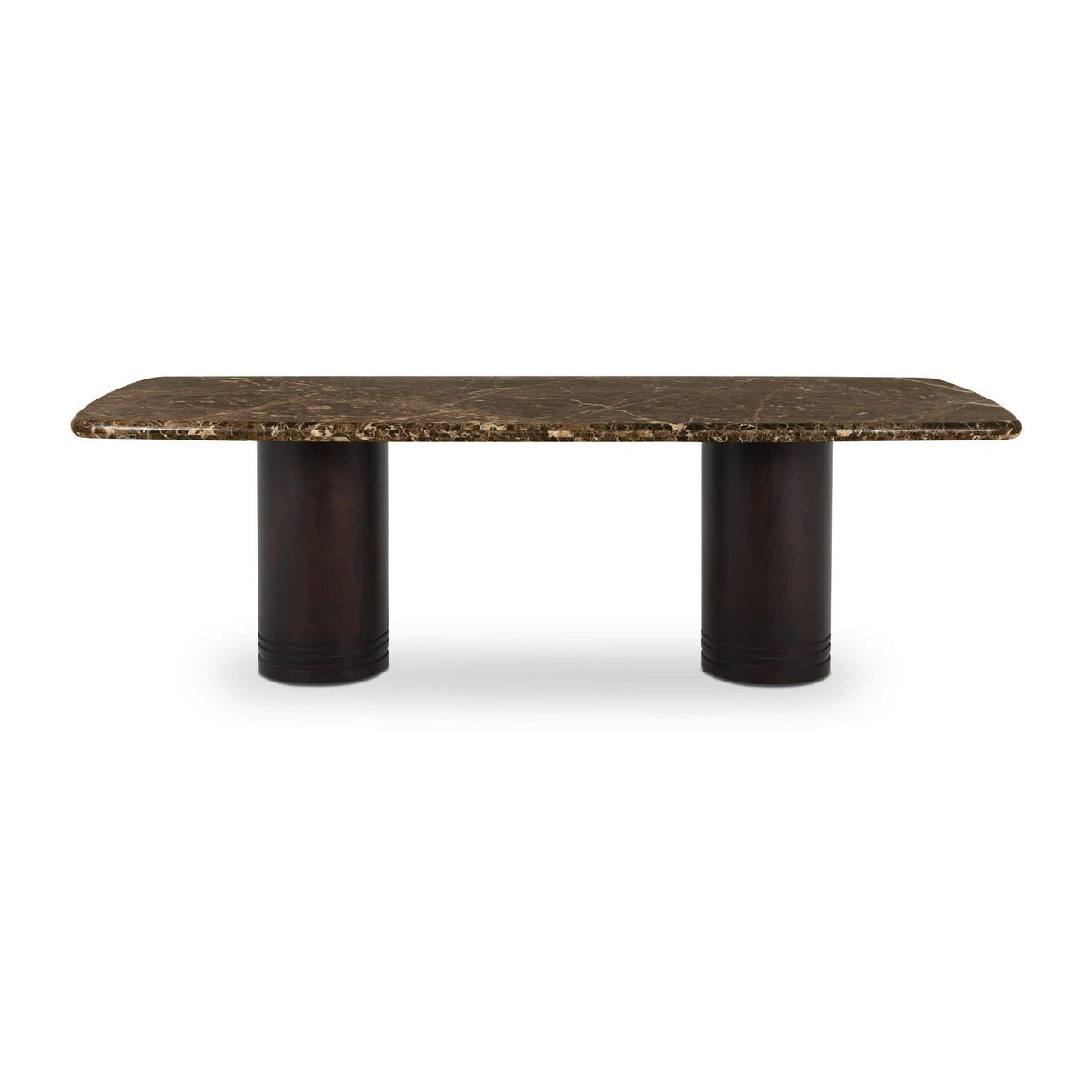 Daphne Dining Table Large Dark Emperador Marble by Moe's Home Collection