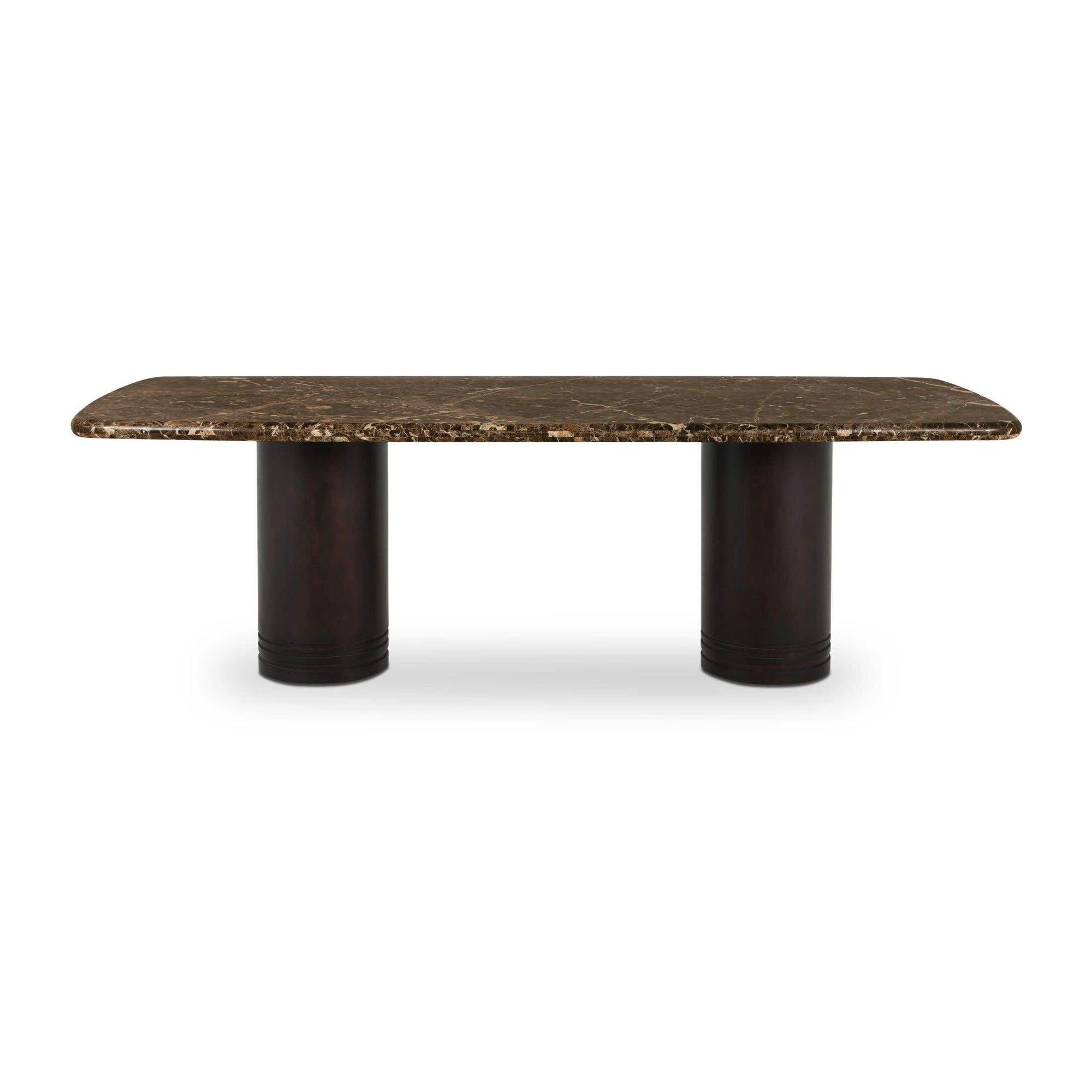 Daphne Dining Table Large Dark Emperador Marble by Moe's Home Collection