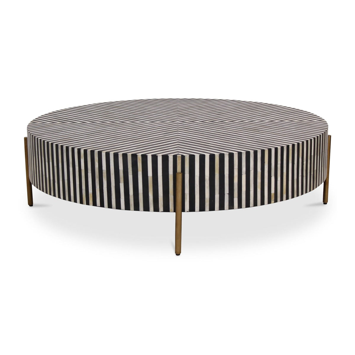 Chameau Medium Coffee Table Black and White by Moe's Home Collection