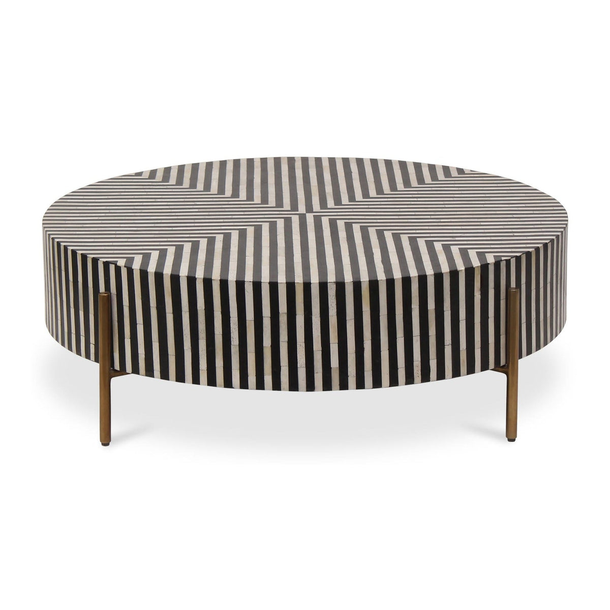 Chameau Small Coffee Table Black and White by Moe's Home Collection