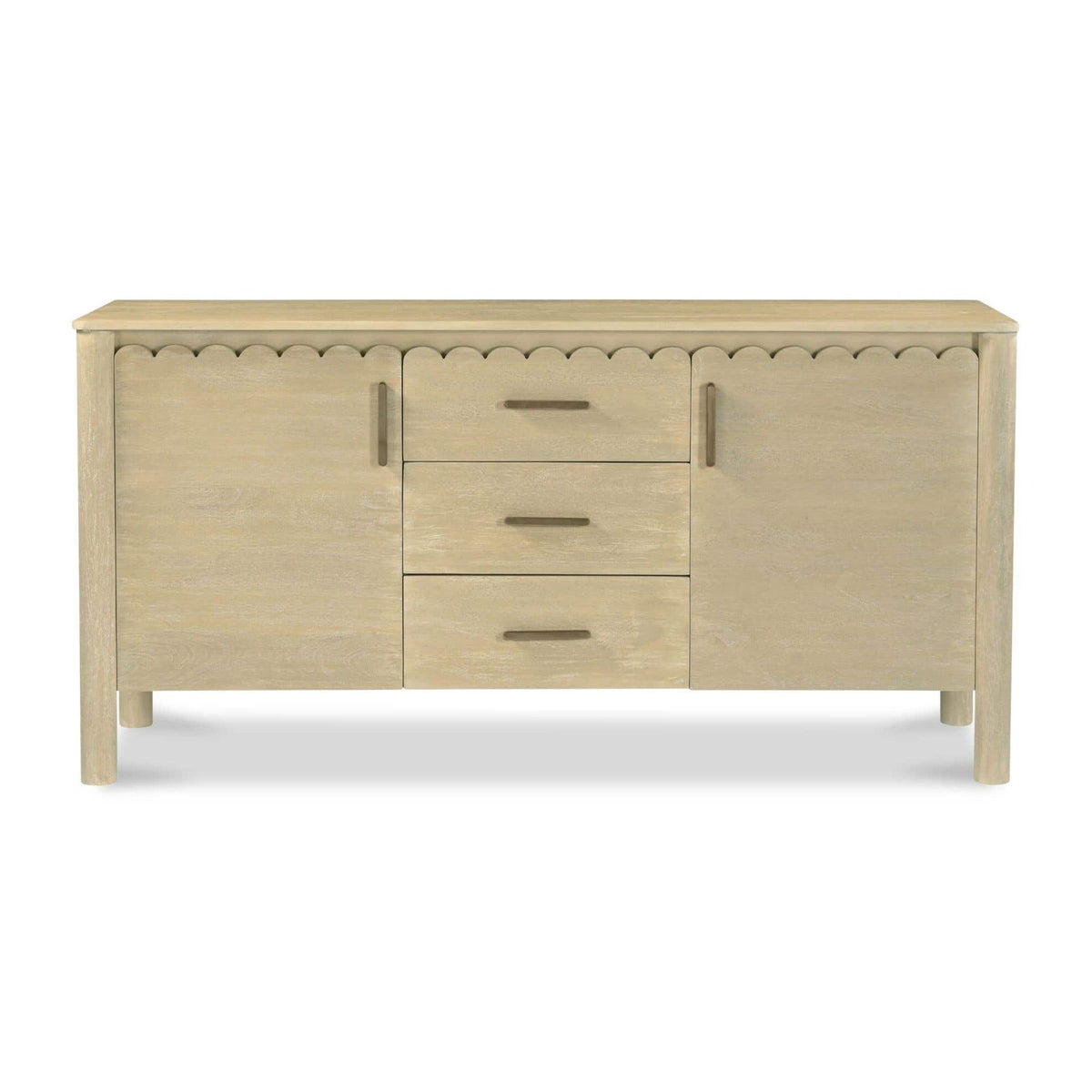 Wiley 3 Drawer Sideboard Natural by Moe's Home Collection