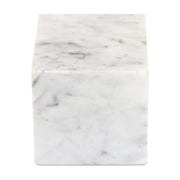 Cora Cube Tabletop Accent Banswara Purple White Marble by Moe's Home Collection