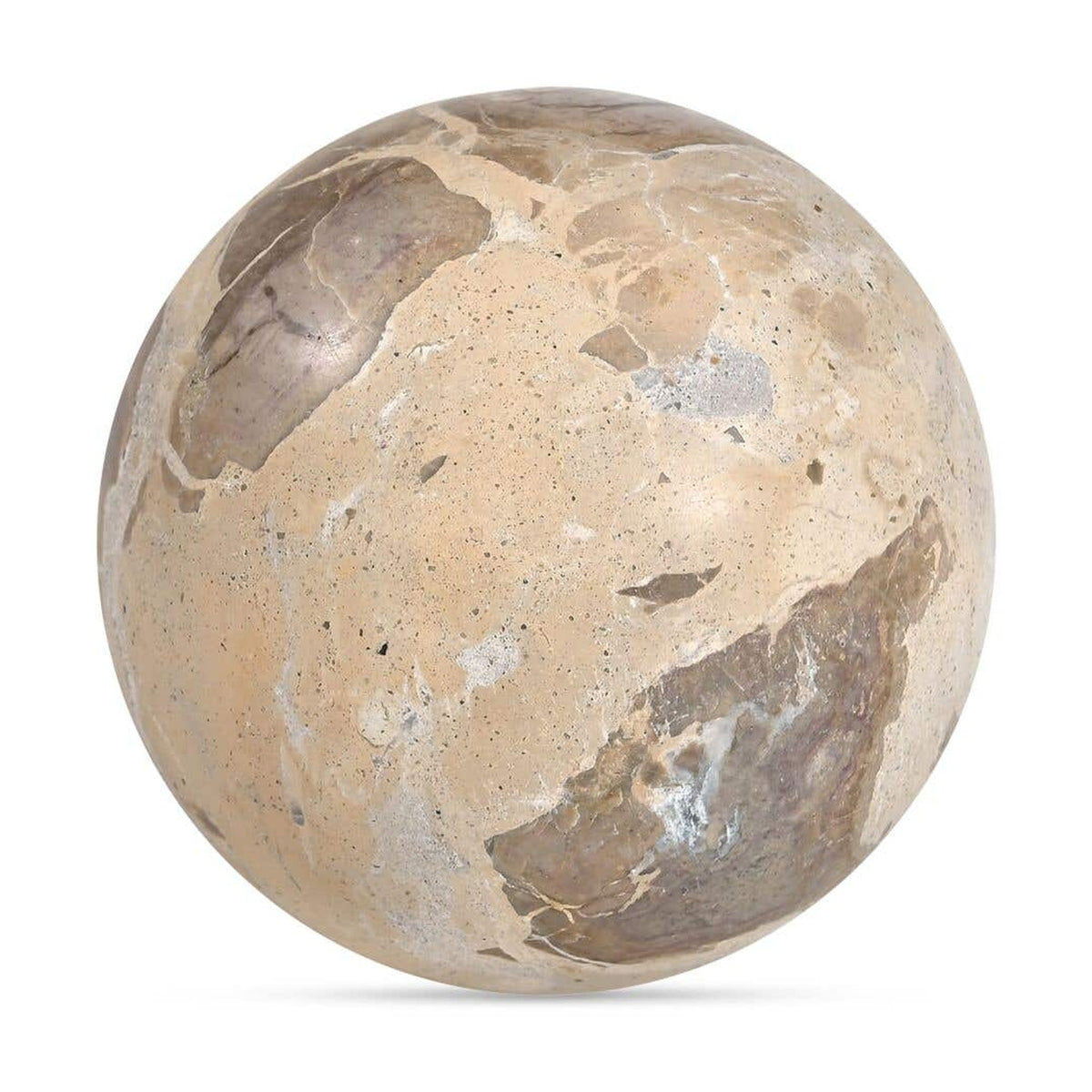 Odessa Sphere Tabletop Accent Tendu Beige Marble by Moe's Home Collection