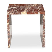 Rosa Accent Table Rosso Levanto Marble by Moe's Home Collection