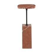 Caro Side Table Rosso Alicante Marble by Moe's Home Collection