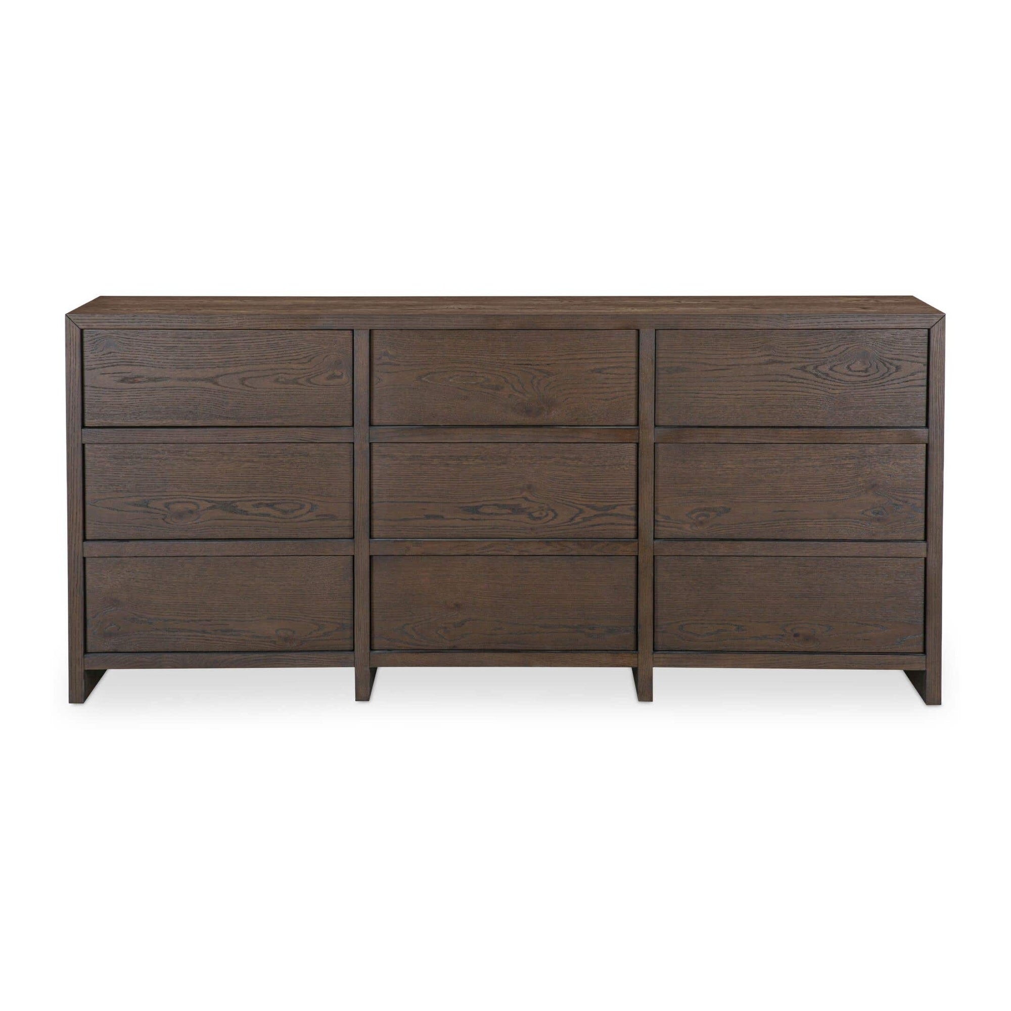 Jenson 9 Drawer Dresser Brown by Moe's Home Collection