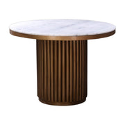 Tower Dining Table White Marble by Moe's Home Collection