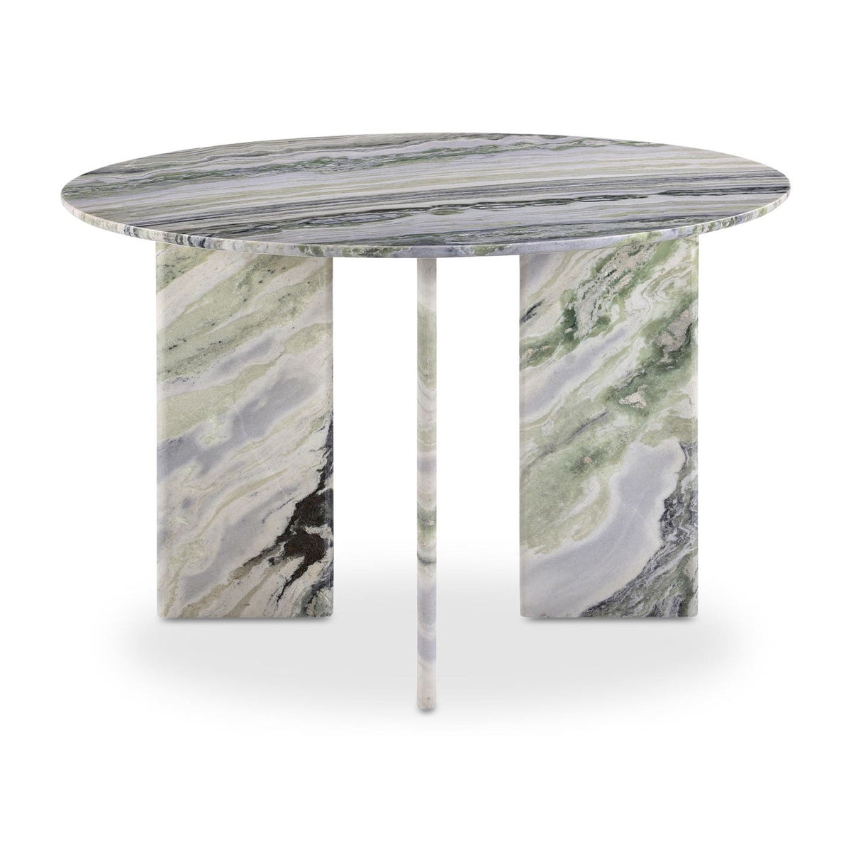 Celia Round Dining Table Green Onyx Marble by Moe's Home Collection