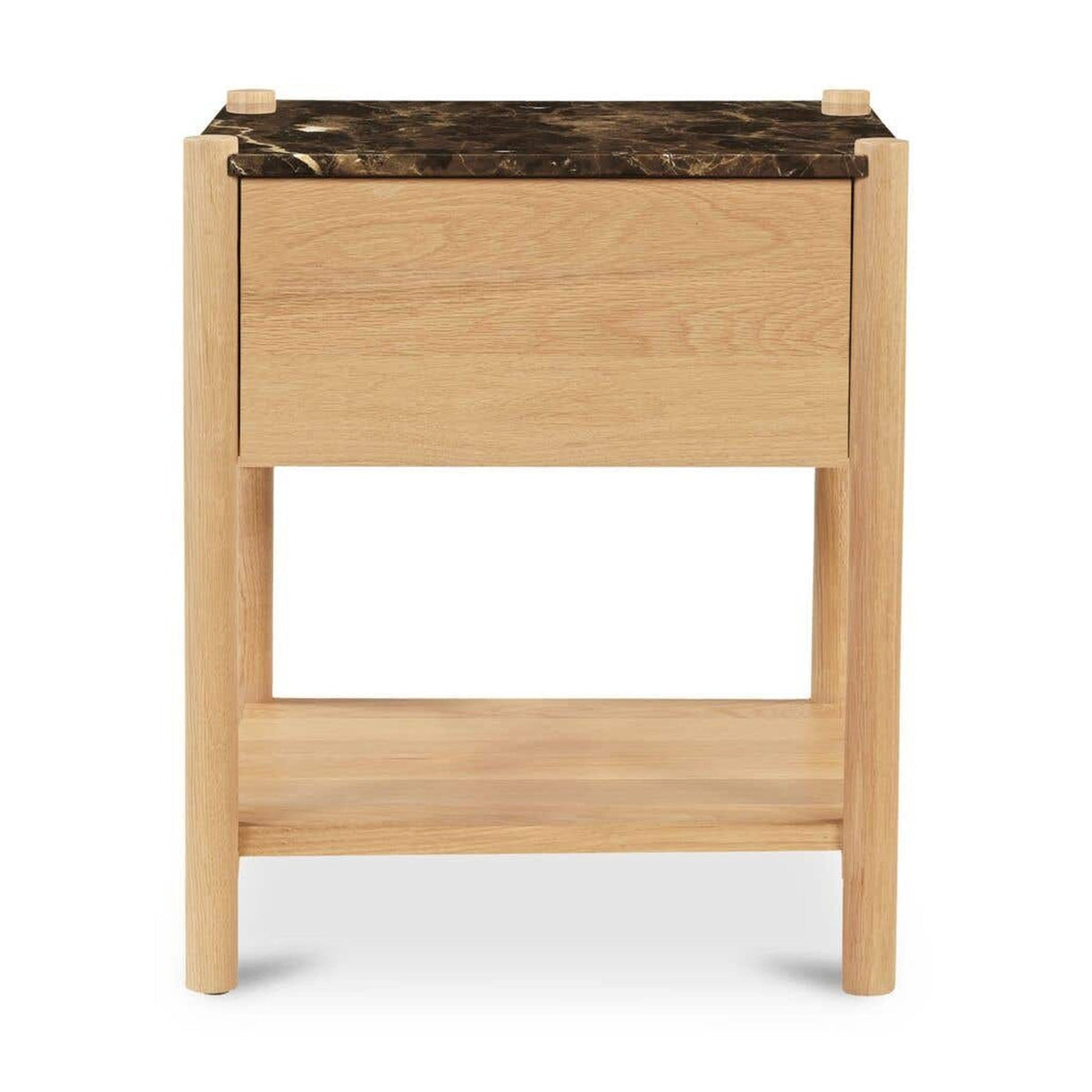 Elio Nightstand Dark Emperador Marble by Moe's Home Collection