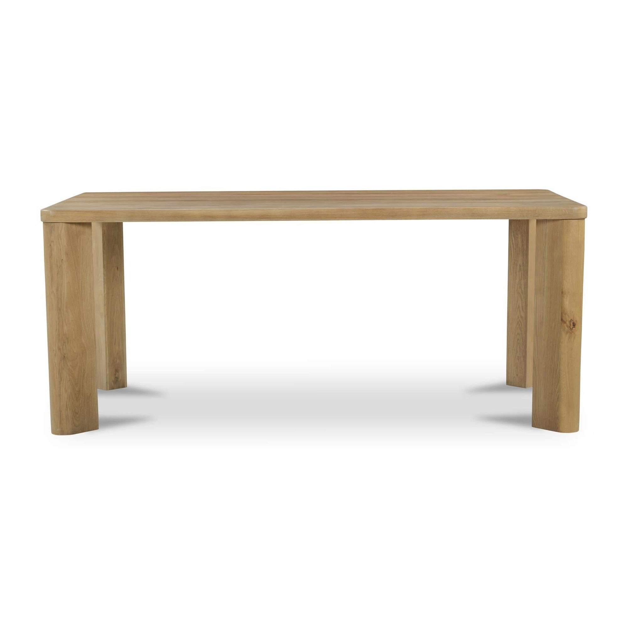 Segment Dining Table Wood Small Heritage Brown by Moe's Home Collection