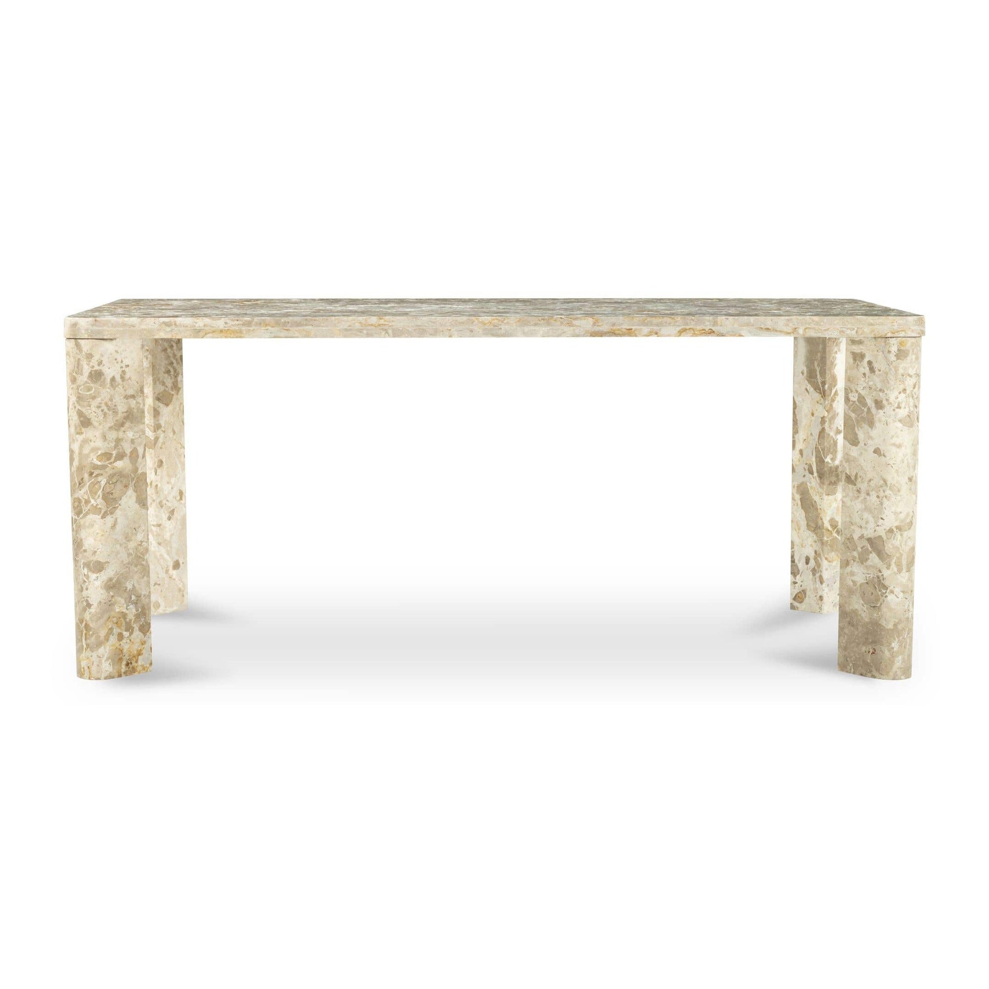 Segment Dining Table Panther Stone Beige by Moe's Home Collection