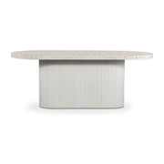 Lyon Outdoor Dining Table White Terrazzo by Moe's Home Collection