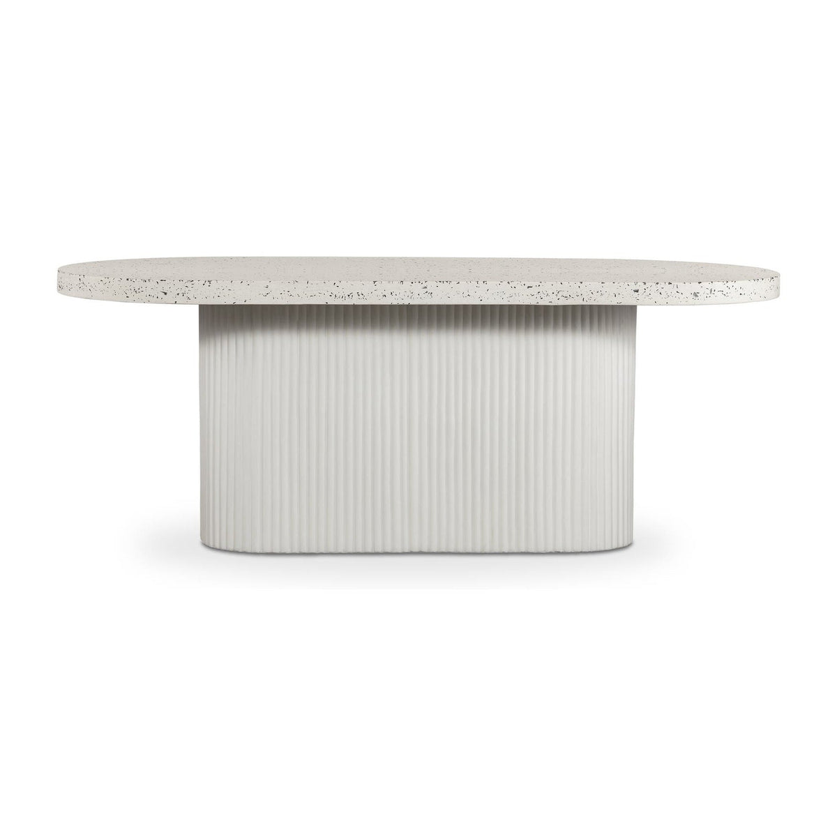Lyon Outdoor Dining Table White Terrazzo by Moe's Home Collection