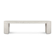Lyon Outdoor Bench White Terrazzo by Moe's Home Collection