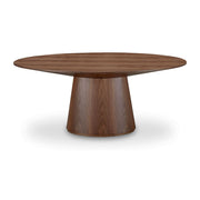 Otago Oval Dining Table Walnut Brown by Moe's Home Collection