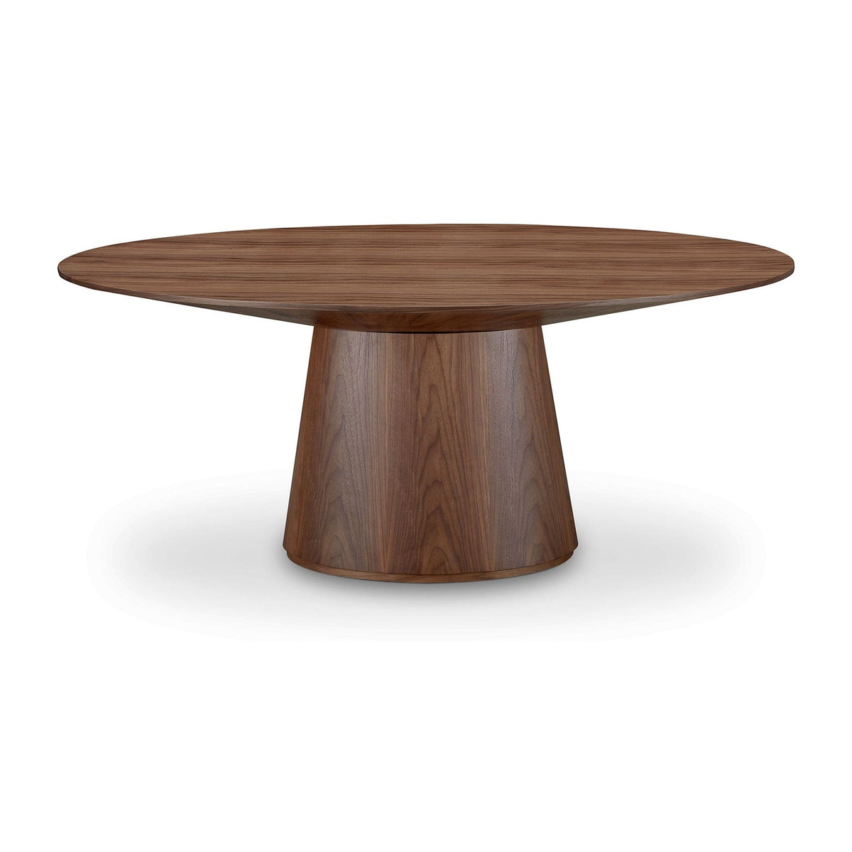 Otago Oval Dining Table Walnut Brown by Moe's Home Collection