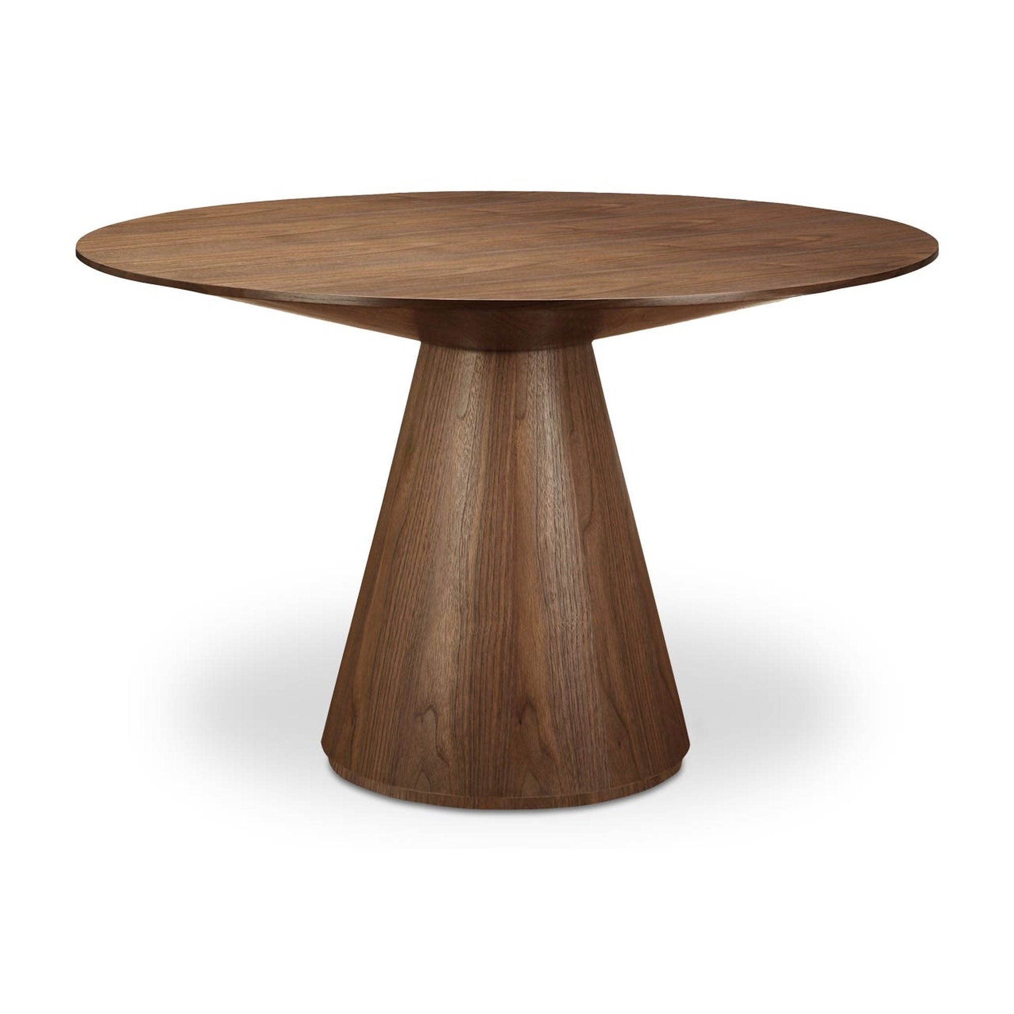 Otago 47In Round Dining Table Walnut by Moe's Home Collection