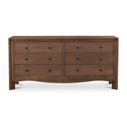 Mabel 6 Drawer Dresser Dark Brown by Moe's Home Collection