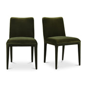 Calla Dining Chair Green Velvet - Set Of Two by Moe's Home Collection