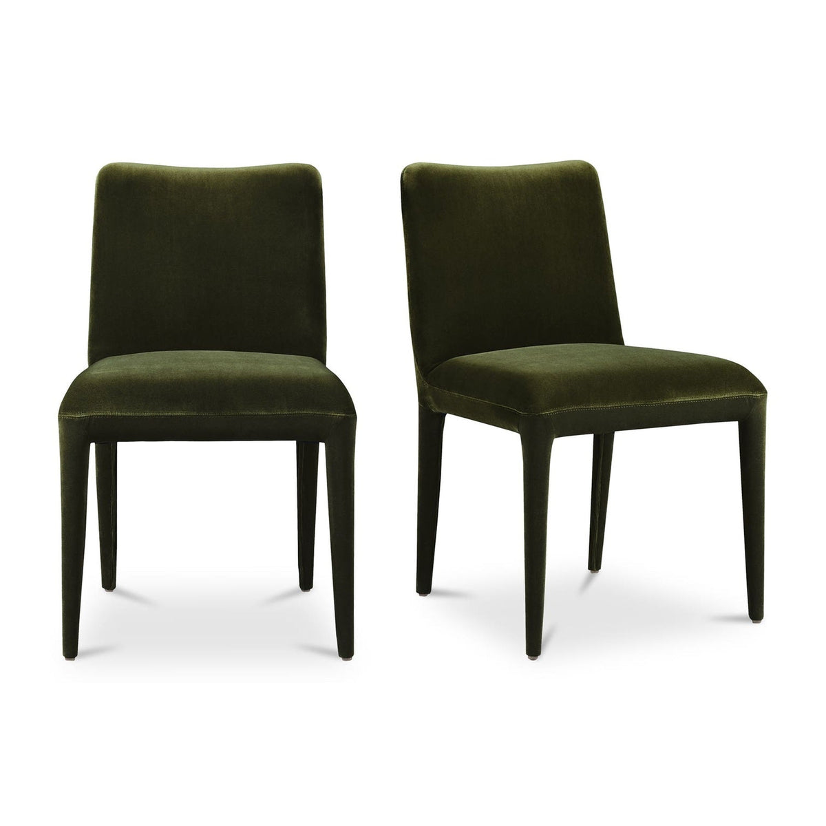 Calla Dining Chair Green Velvet - Set Of Two by Moe's Home Collection