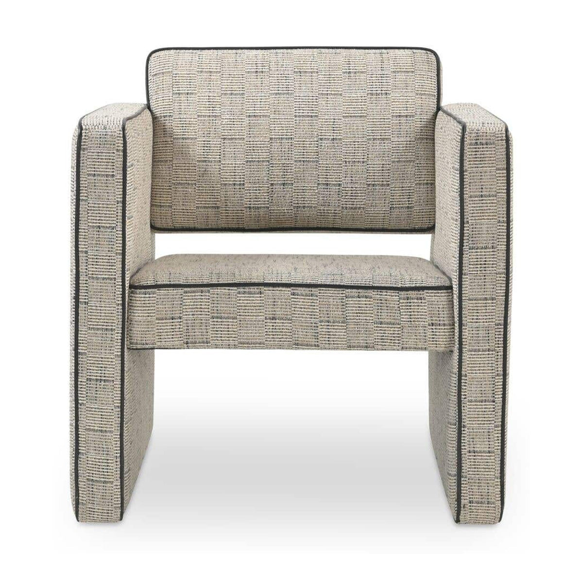 Harris Accent Chair Black And Beige Weave by Moe's Home Collection