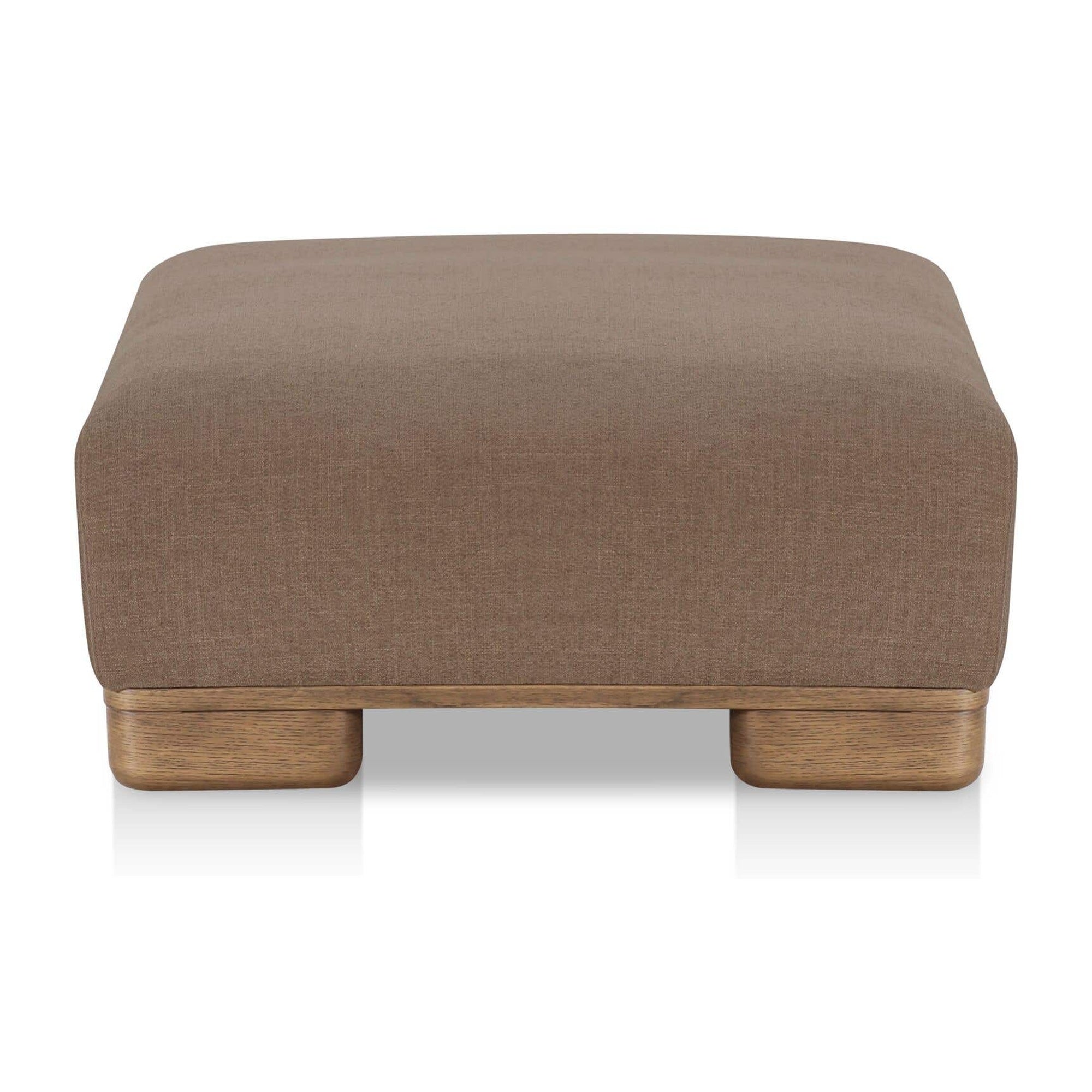 June Ottoman Dark Brown by Moe's Home Collection