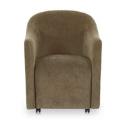 Drava Rolling Dining Chair Green by Moe's Home Collection