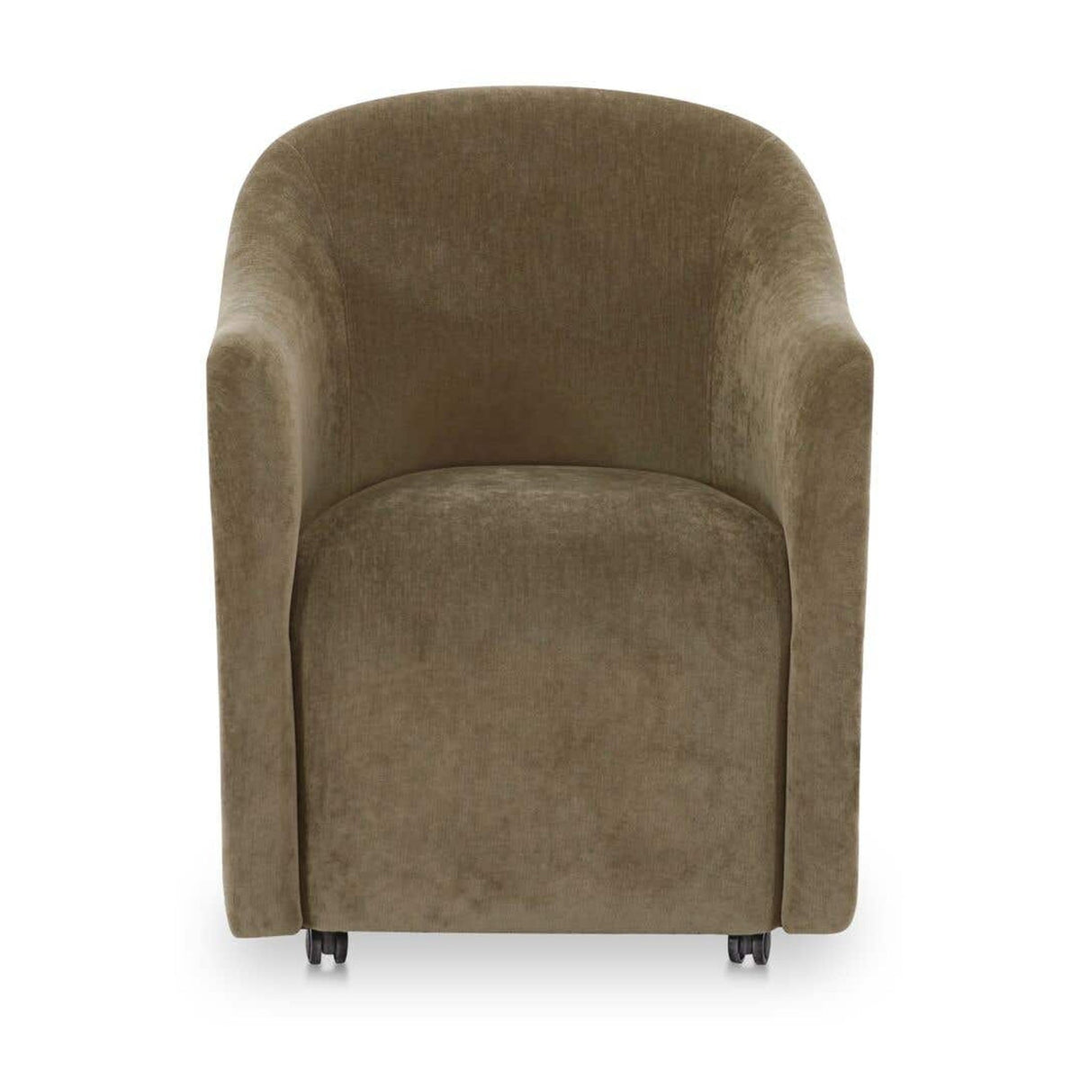 Drava Rolling Dining Chair Green by Moe's Home Collection