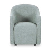 Drava Rolling Dining Chair Light Blue by Moe's Home Collection
