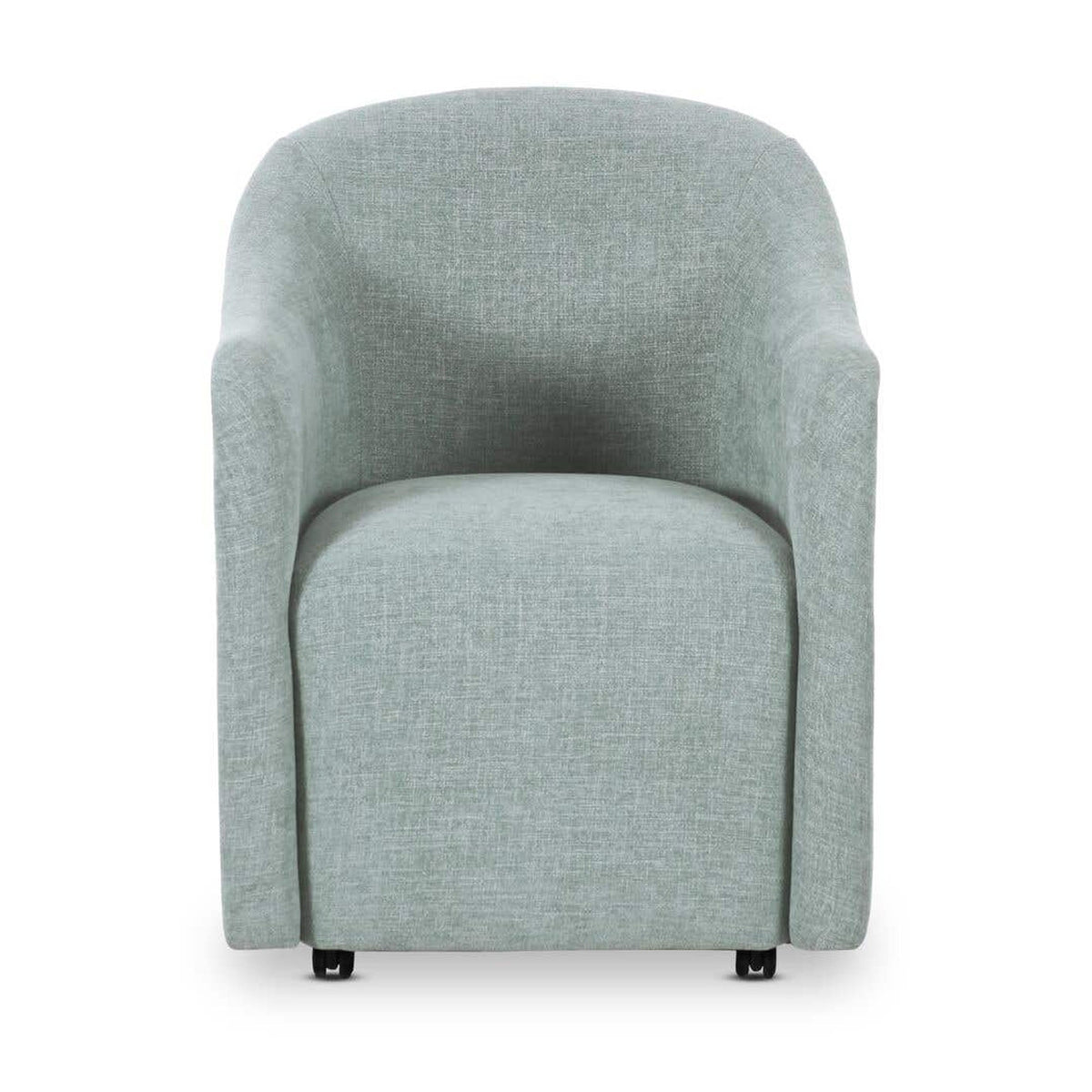 Drava Rolling Dining Chair Light Blue by Moe's Home Collection