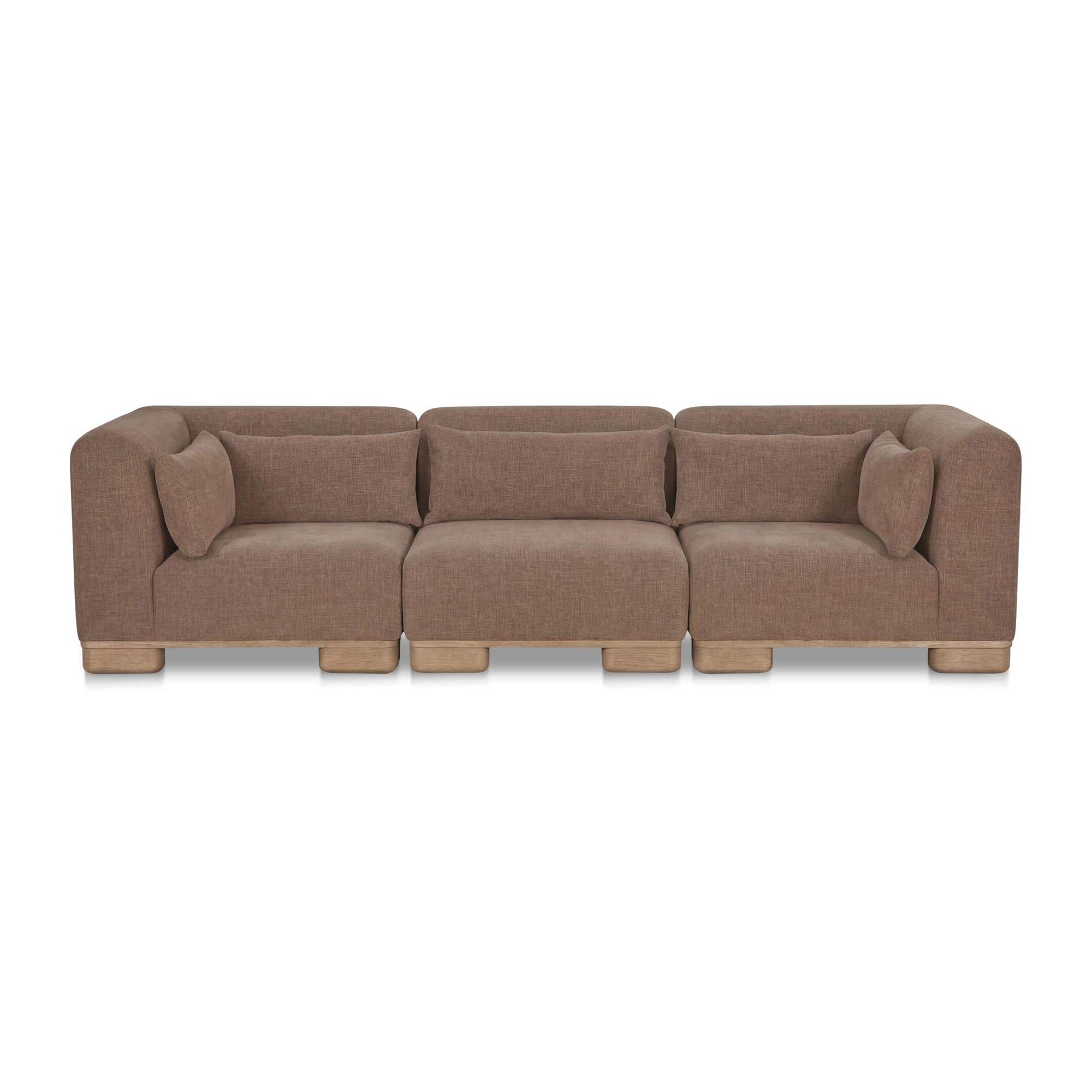 June Modular Sofa Dark Brown by Moe's Home Collection