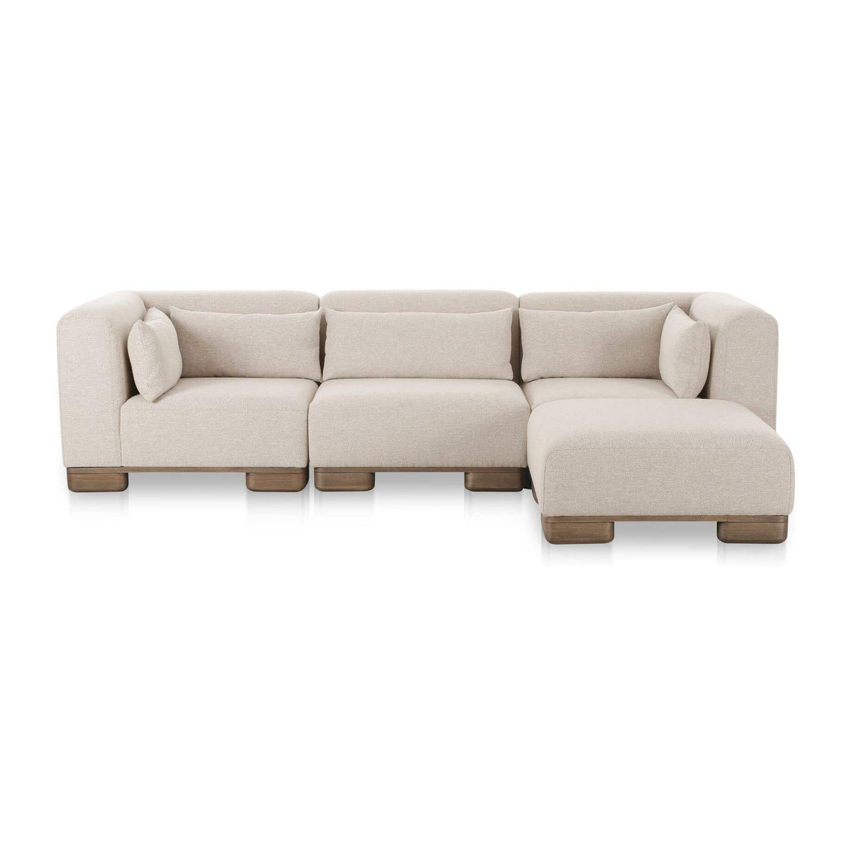 June Lounge Modular Sectional Oatmeal by Moe's Home Collection