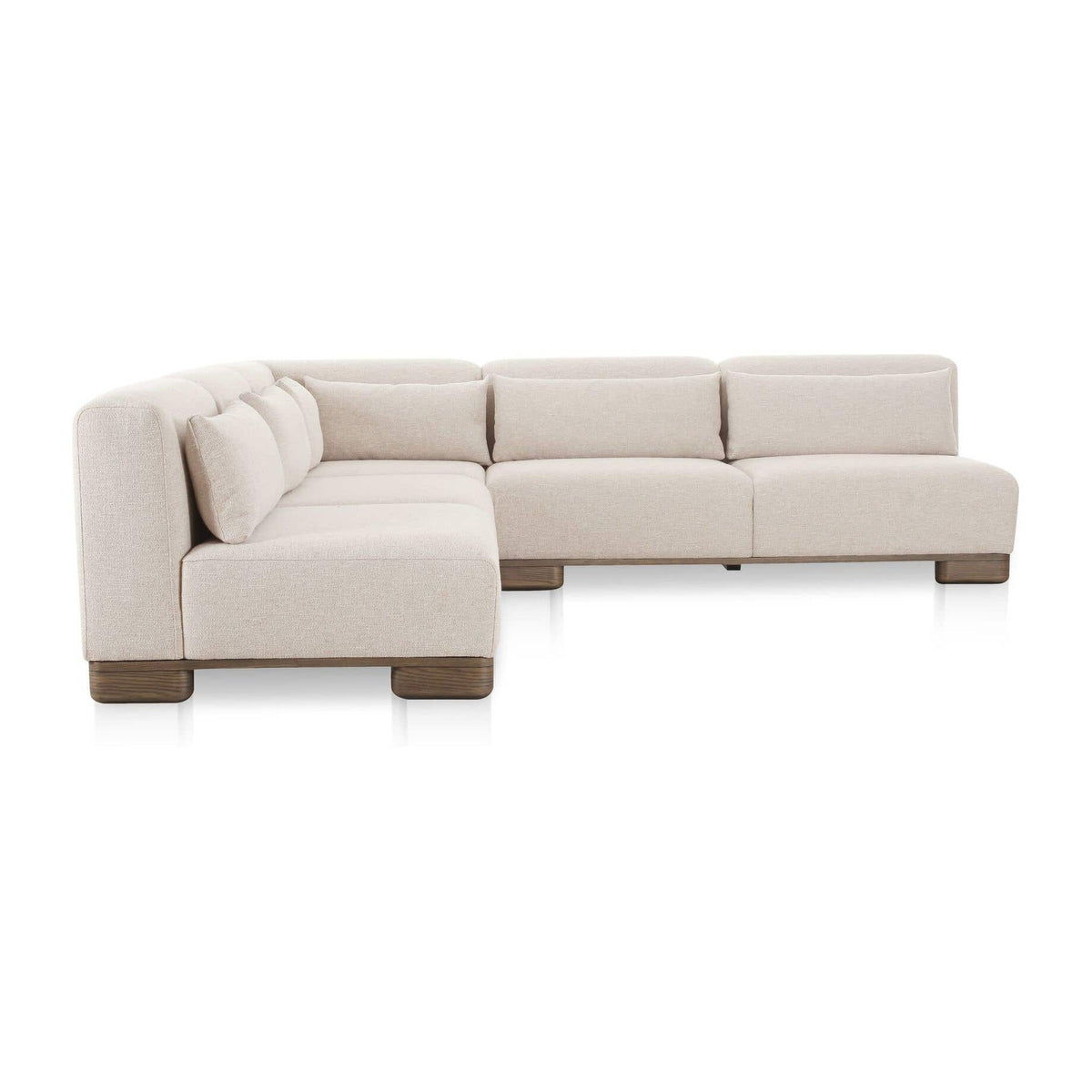 June Corner Modular Sectional Oatmeal by Moe's Home Collection